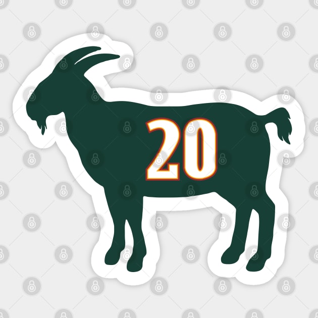 Gary Payton Seattle Goat Qiangy Sticker by qiangdade